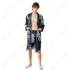 pajama shorts men's imitation silk